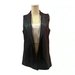 Sincerely Jules Faux Leather Vest Size Medium NWT